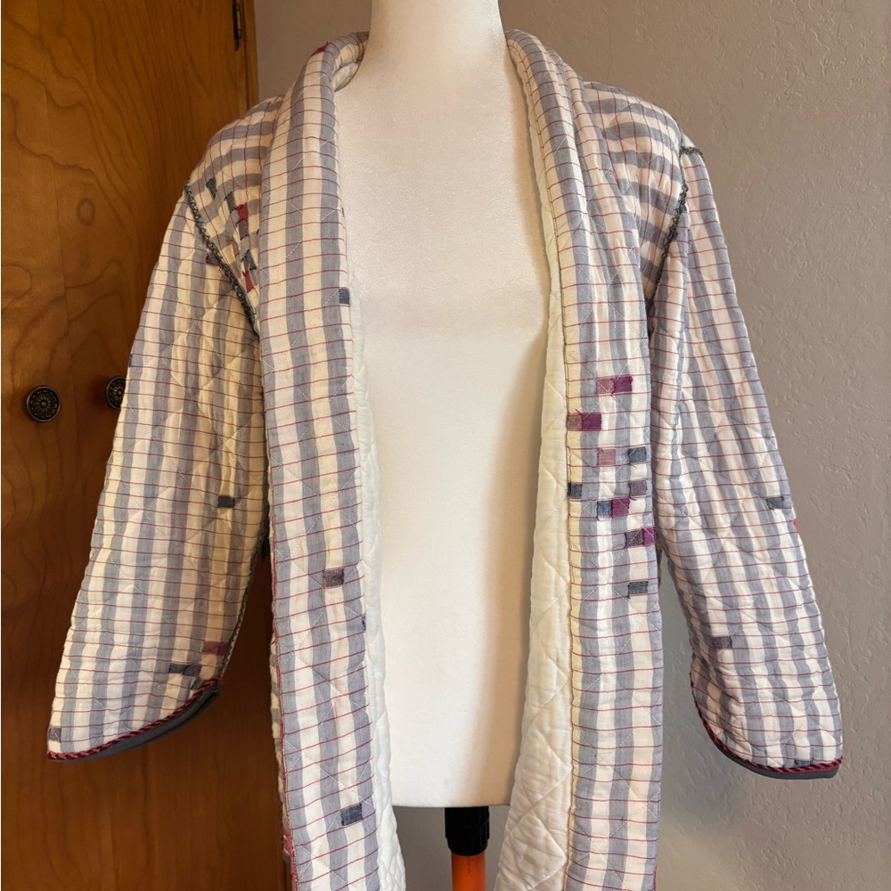 Striped Quilted Kimono Jacket - Conditions Apply (Anthropologie)
